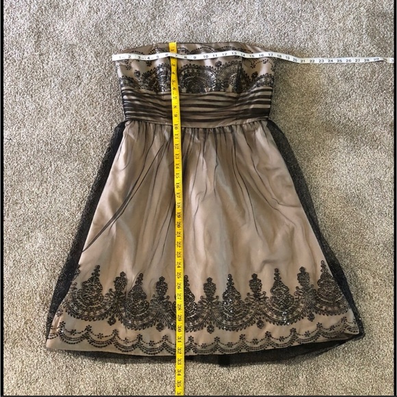 David's Bridal Mesh Beaded Prom Dress 12 Gorgeous Tulle Caviar Embellished Party - Picture 4 of 15